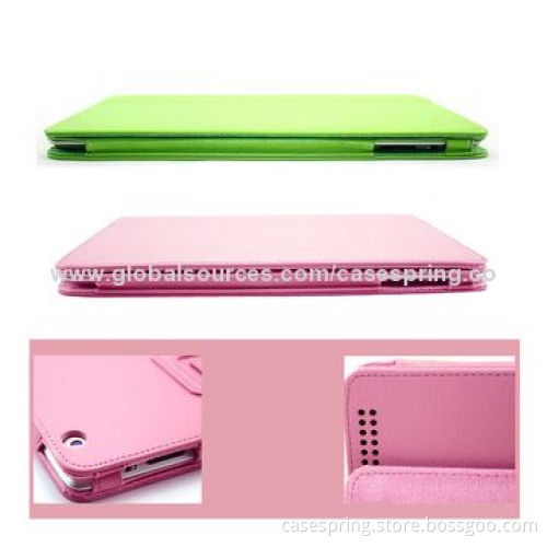 Leather Cases for iPad, Protective Sleeve Embossed, High-temperature Super Magnets